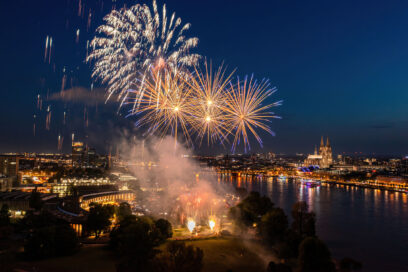 Feuerwerk im Rheinpark Köln