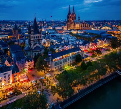 Kölner Altstadt mit Groß St. Martin