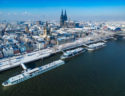 Kölner Altstadt bei Schnee