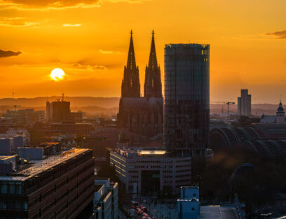 Dom beim Sonnenuntergang